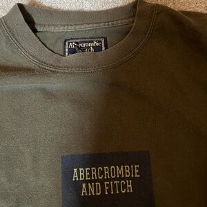 Abercrombie & Fitch Olive Green heavy long sleeve tee
